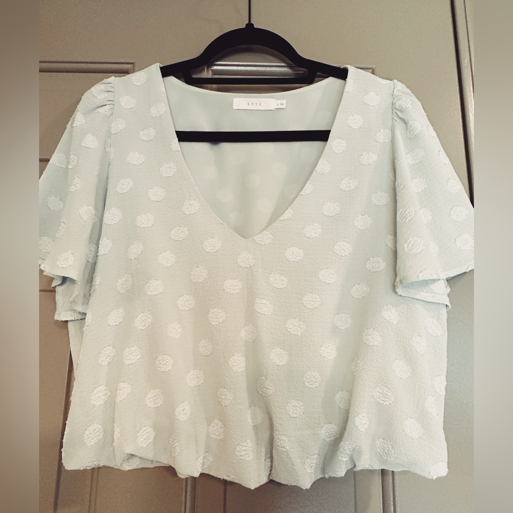 Lush Lime Green Cinched Blouse